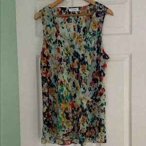 Calvin Klein Women's Multicolor Abstract Blouse